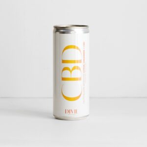 Canette Eau Pétillante infusée CBD goût Citron Gingembre