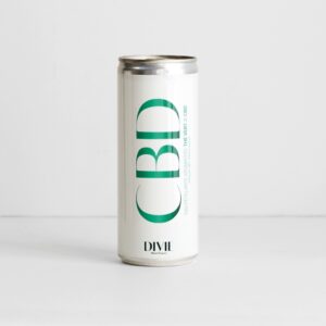 Canette Eau Pétillante infusée CBD goût Thé Vert