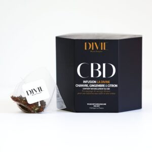 Infusion La Divine Gingembre Citron Chanvre avec sachet mousseline